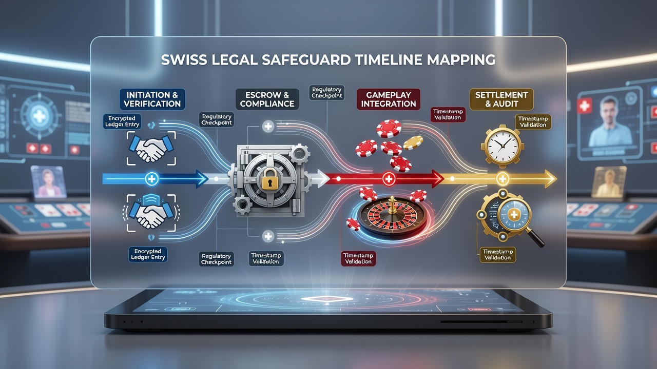Secure transaction audit dashboard used by Swiss online gaming operators to review timeline records